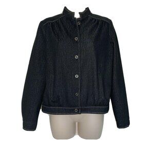 Vintage 70's KoKo Knits of CA Blue jean Polyester Size vtg 10 Pockets dark wash